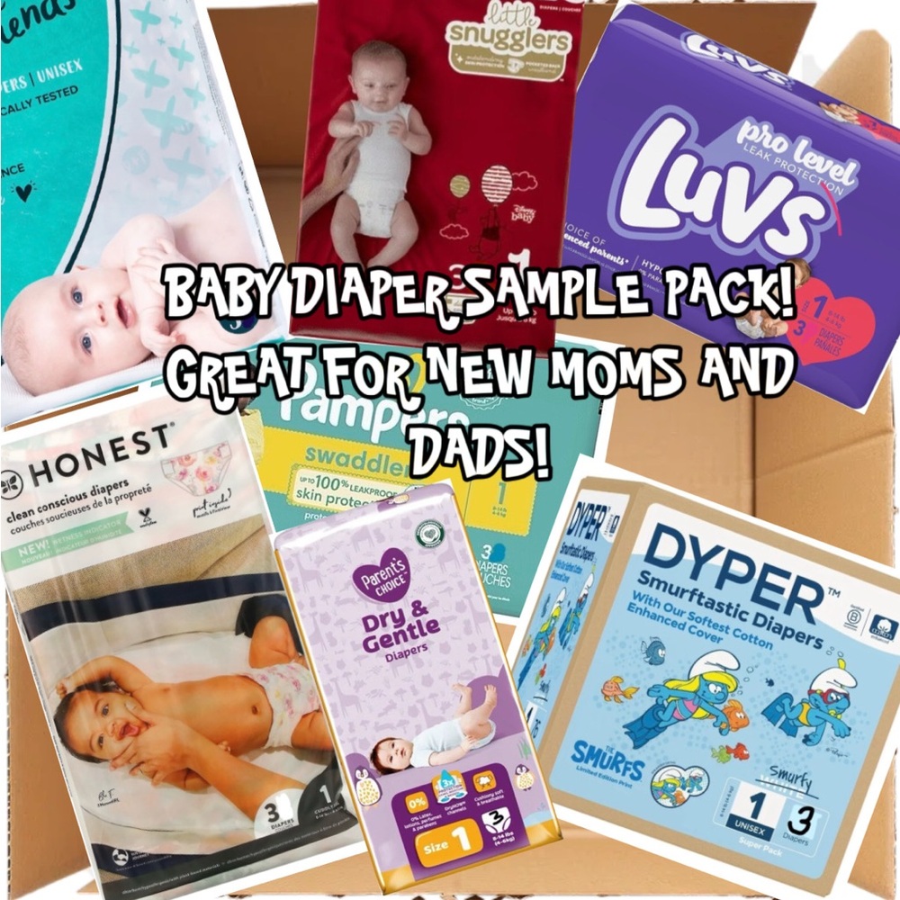 Baby Diaper Sample Pack PLEASE REPOST
